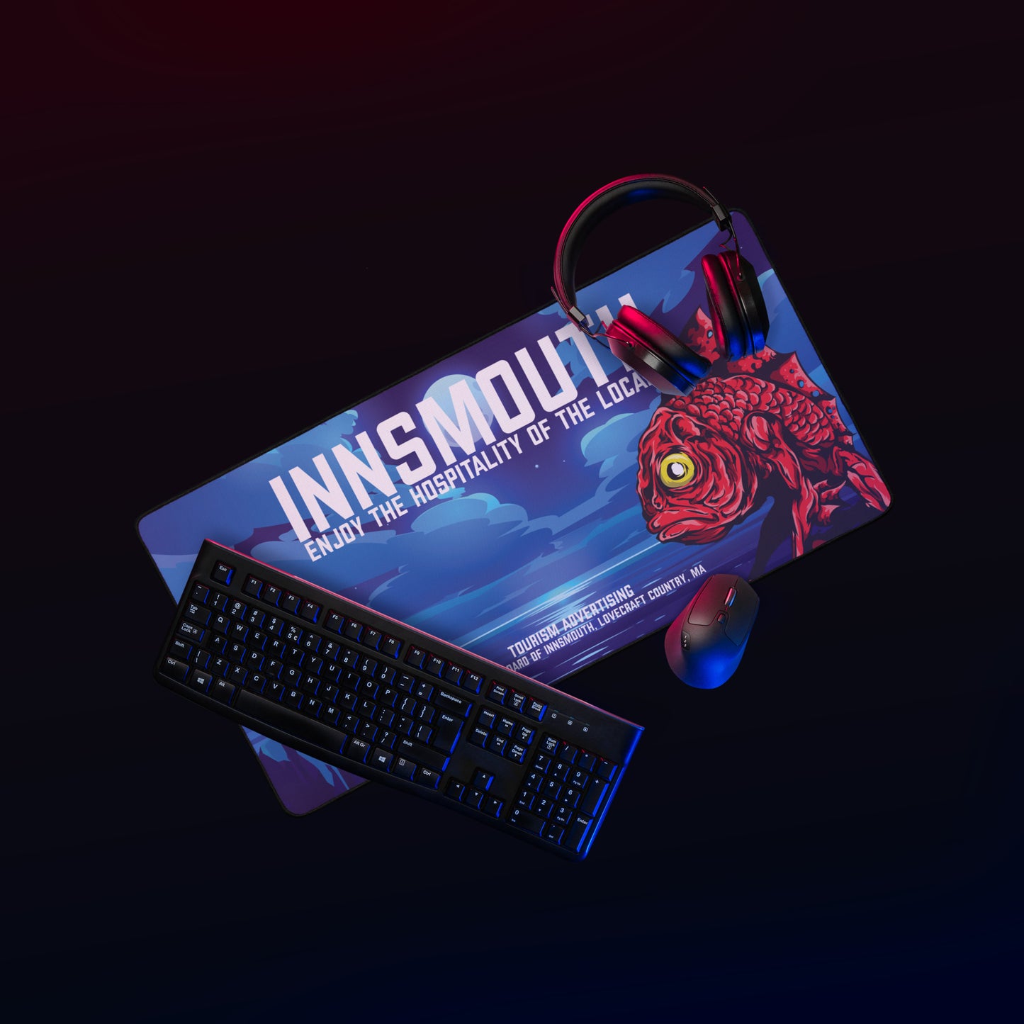 Innsmouth Vintage Travel Lovecraft Schreibtischmatte