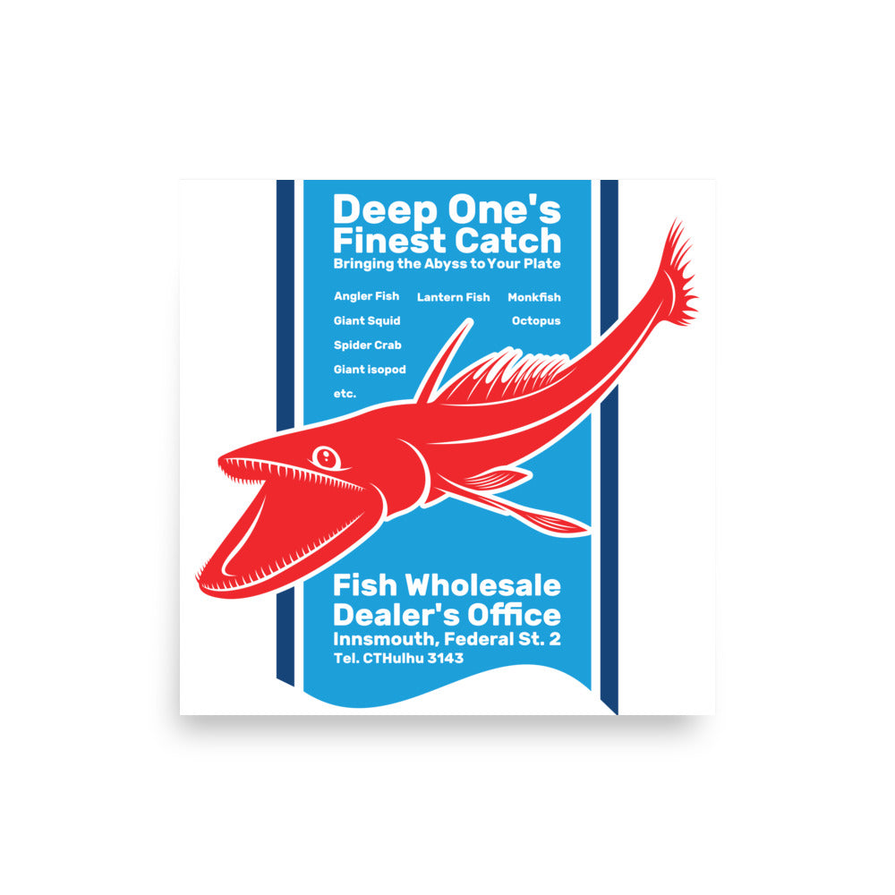 Deep One's Finest Catch Innsmouth Fischgroßhändler Poster