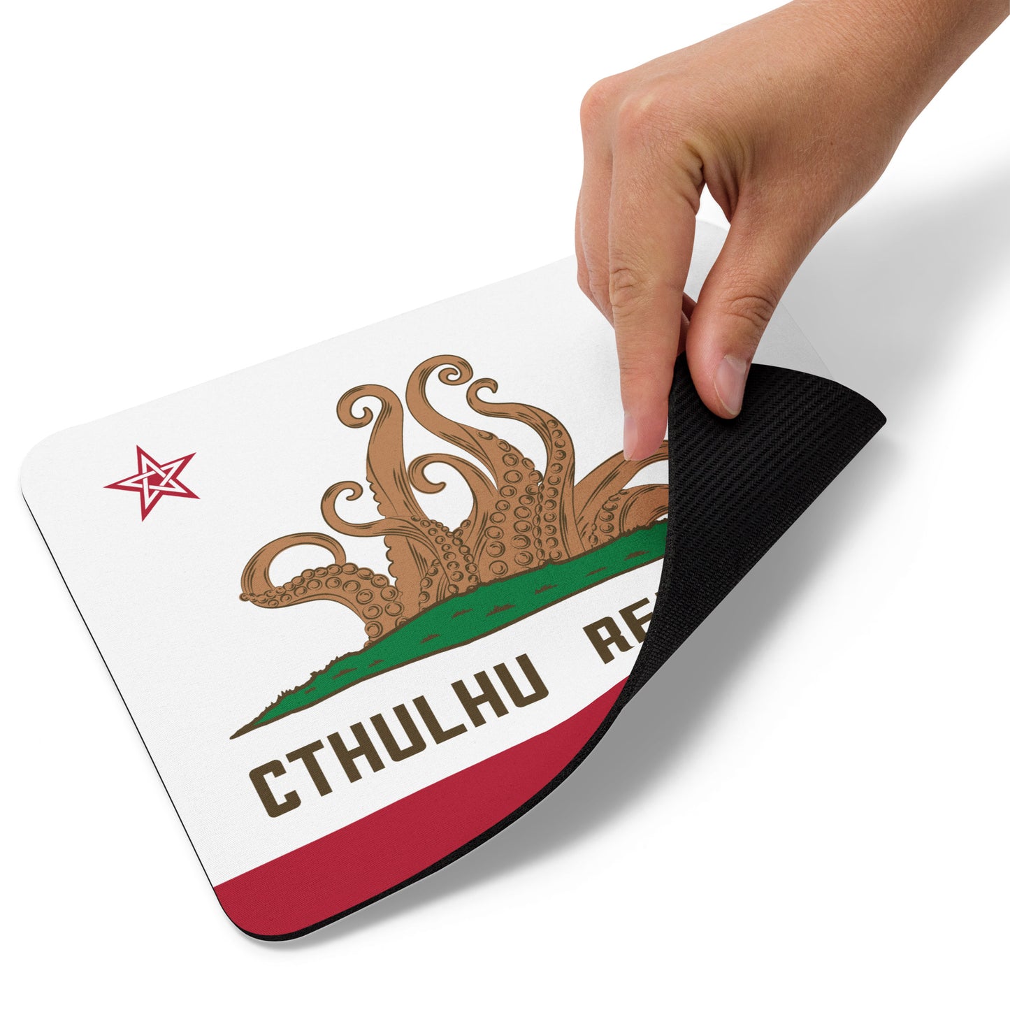 Cthulhu Republik Kalifornien Flagge Lovecraft Mauspad