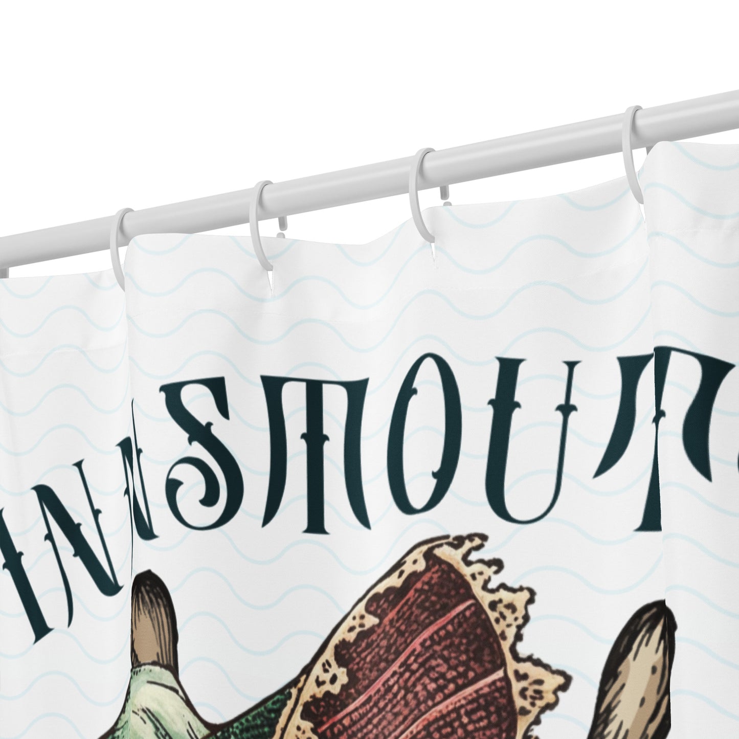 Innsmouth Salt & Sable – Duschvorhang „Shark Lady“