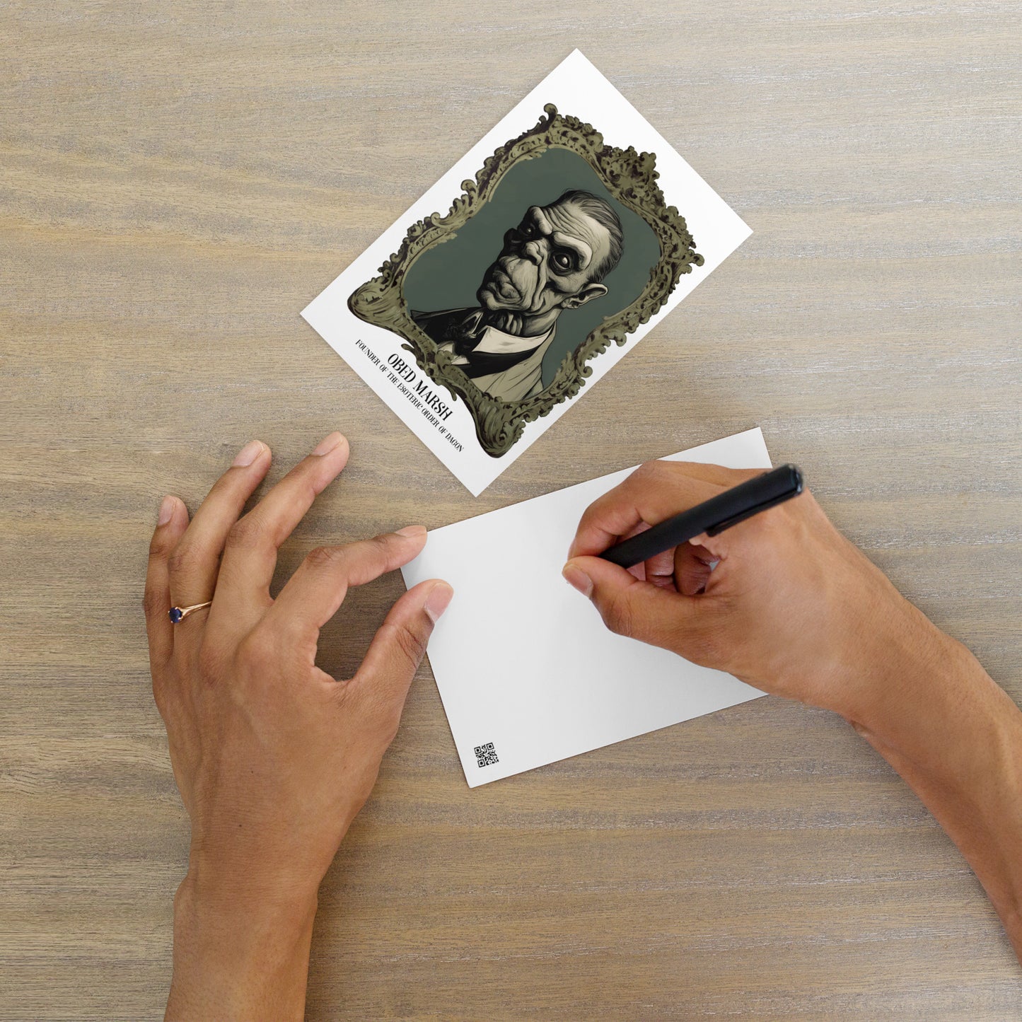 Obed Marsh, Gründer des Esoterischen Ordens von Dagon, Standardpostkarte