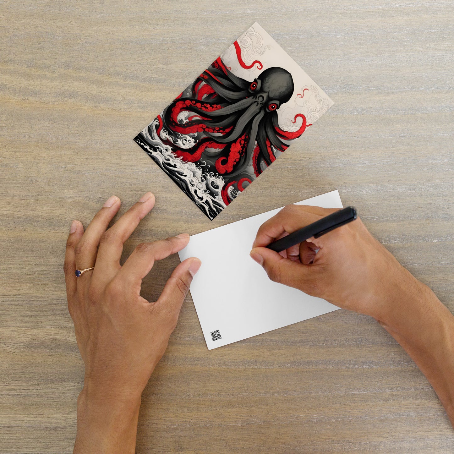 Cthulhu Asiatische Tuschemalerei Standard Postkarte