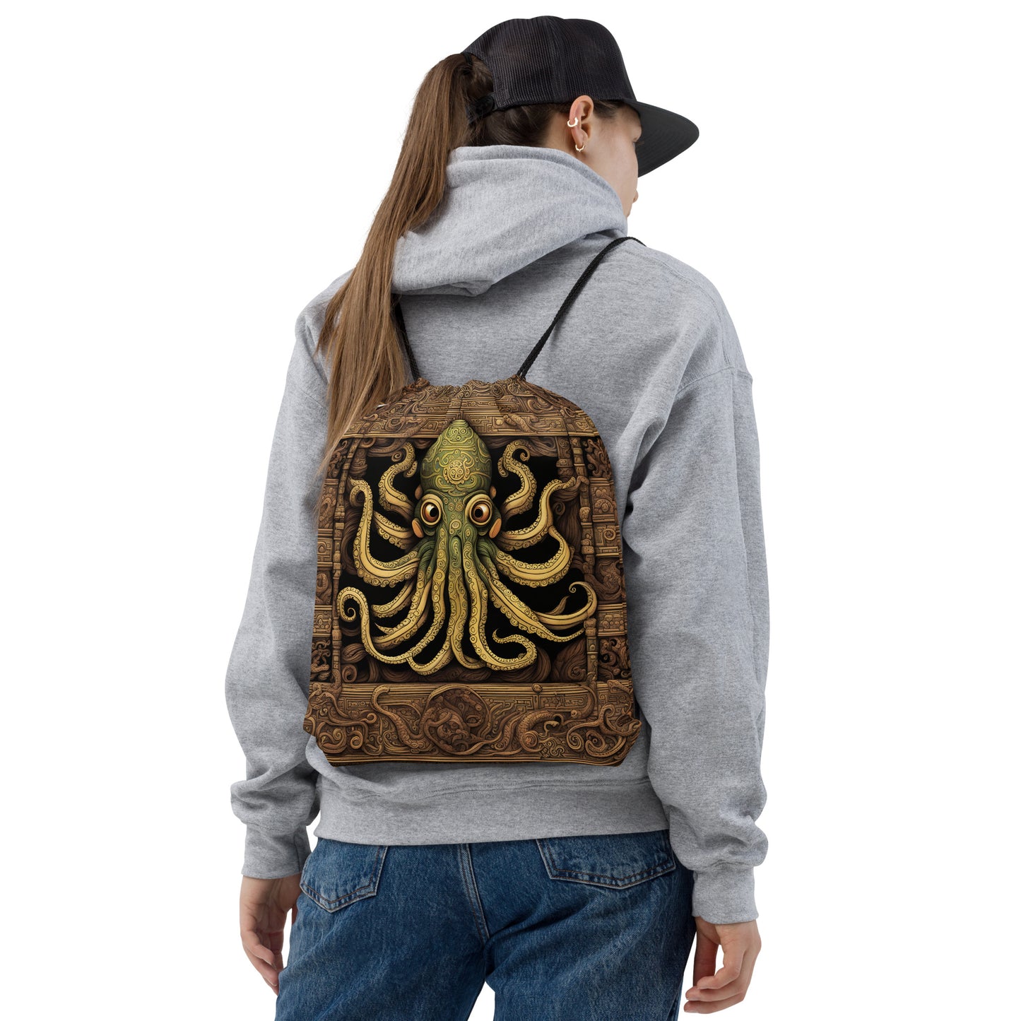 Sac à cordon Codex mésoaméricain Cthulhu