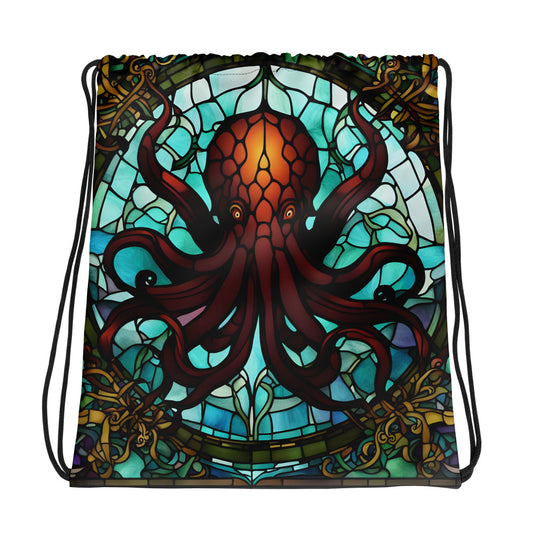 Sac à cordon vitrail Cthulhu