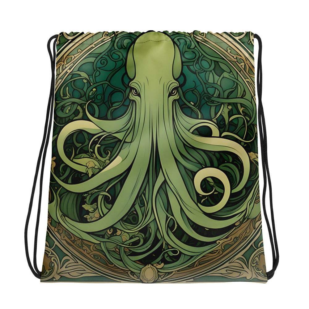 Cthulhu Art Nouveau Mochila con cordón