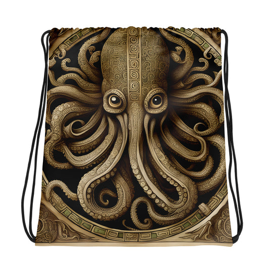 Cthulhu Mesoamerican Codex Drawstring bag