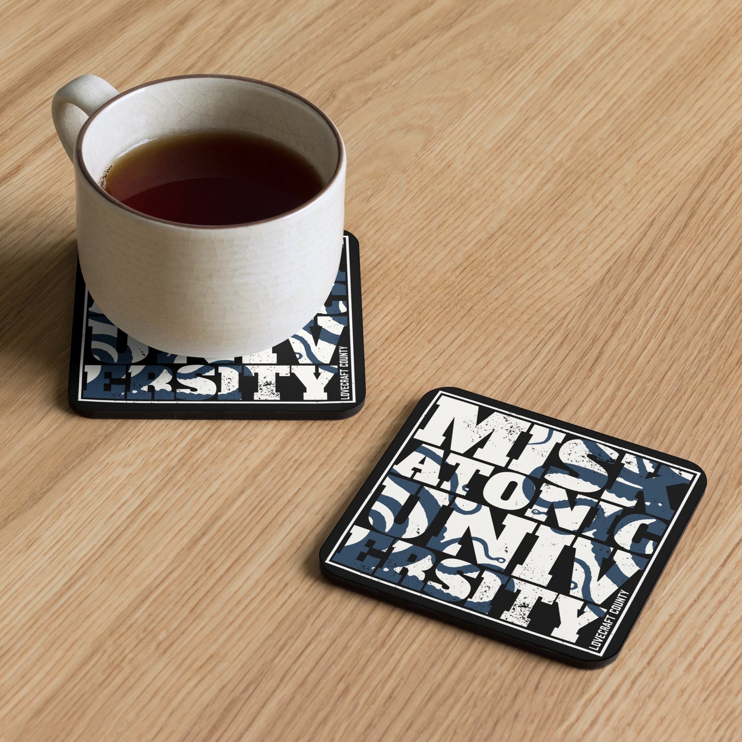 Miskatonic University Tentacles Lovecraftian Cork-back coaster