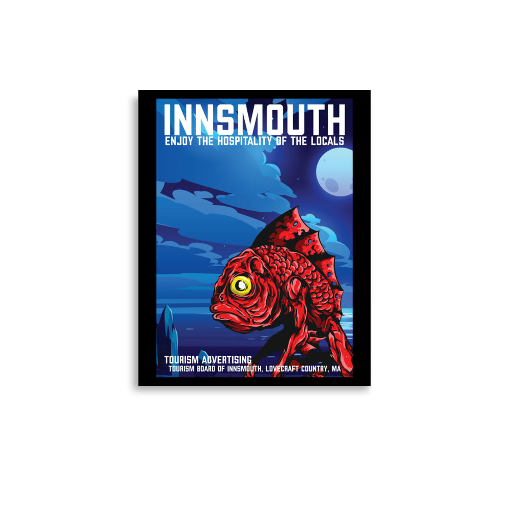 Affiche de voyage vintage d'Innsmouth, Lovecraft Poster