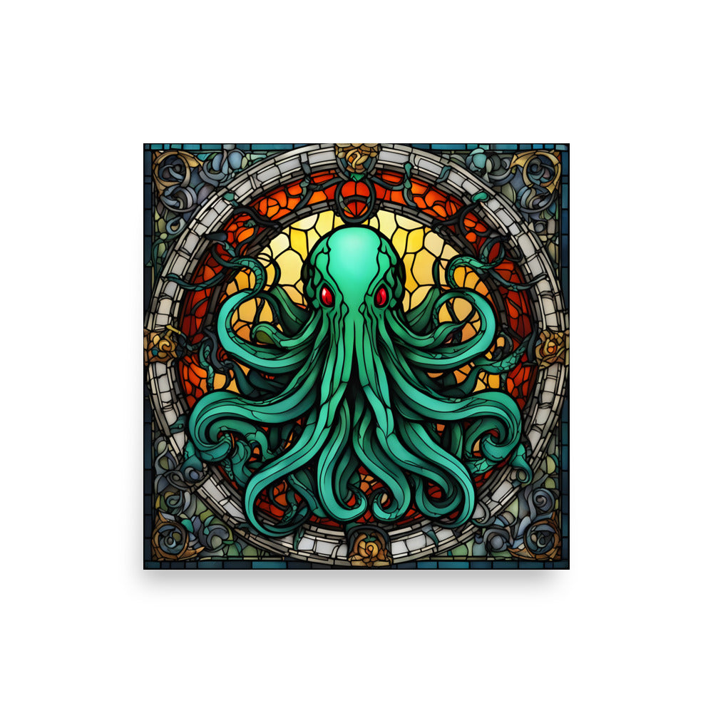 Cthulhu Stained Glass Poster