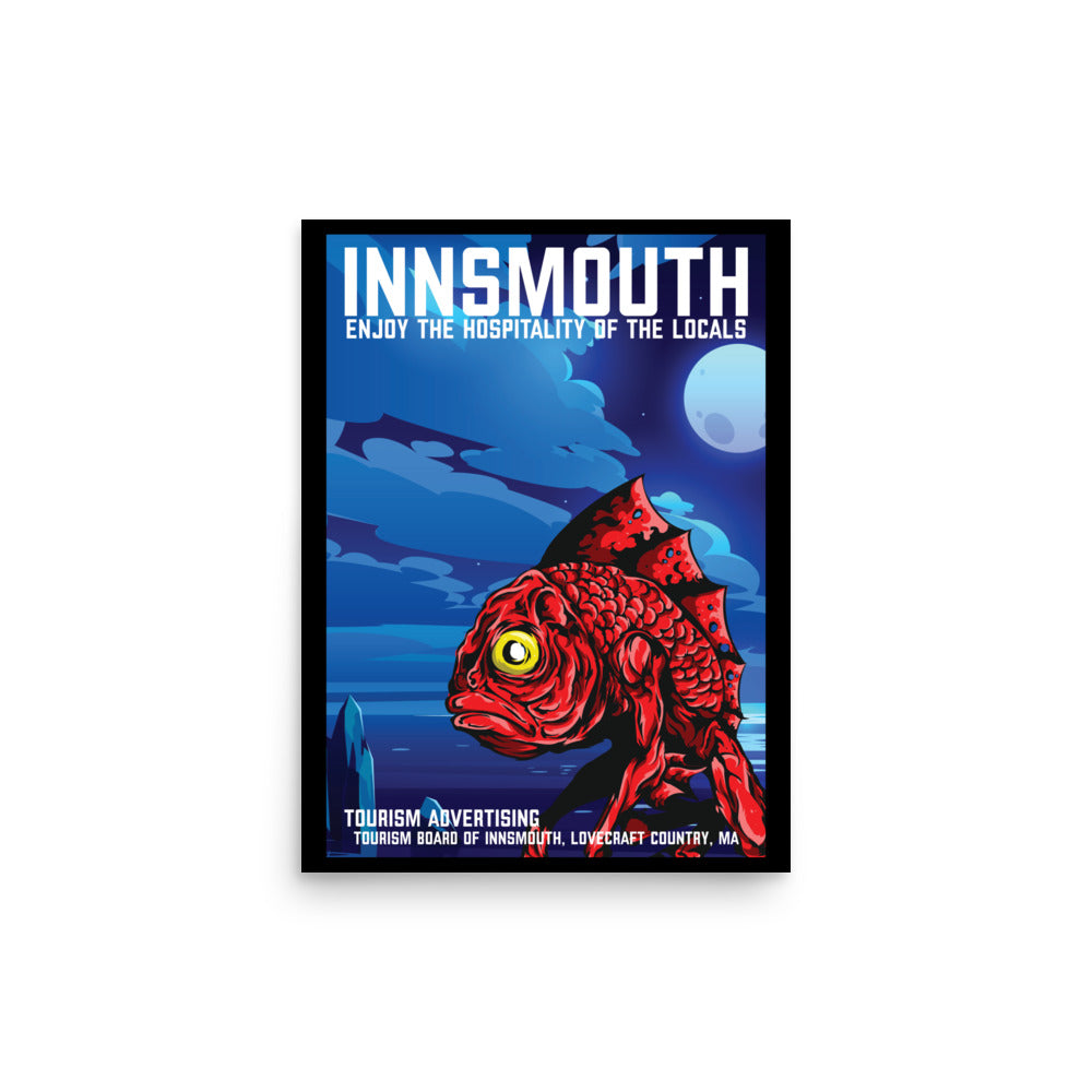 Affiche de voyage vintage d'Innsmouth, Lovecraft Poster