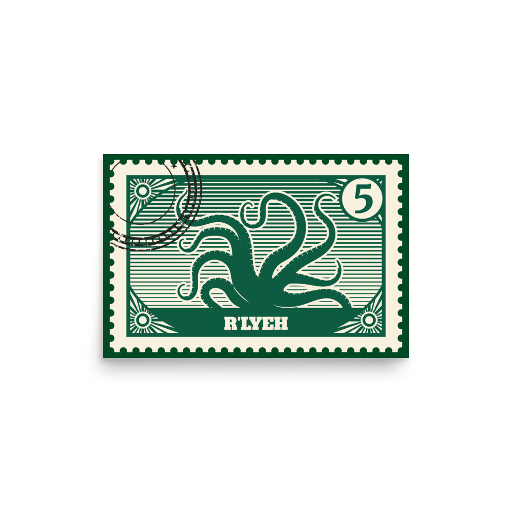 R'lyeh Post Stamp Poster