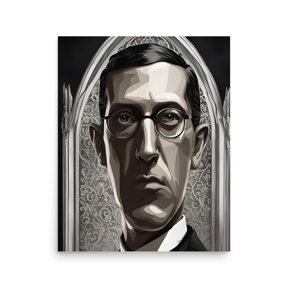 Retrato gótico de Lovecraft Póster