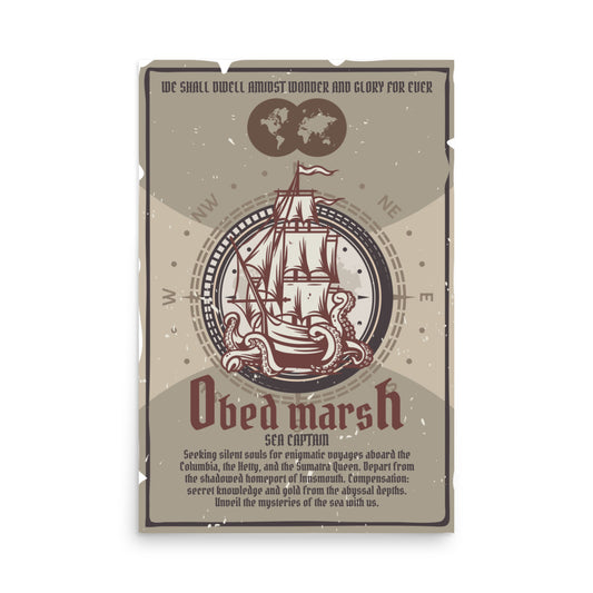 Obed Marsh Sea Captain Innsmouth Poster