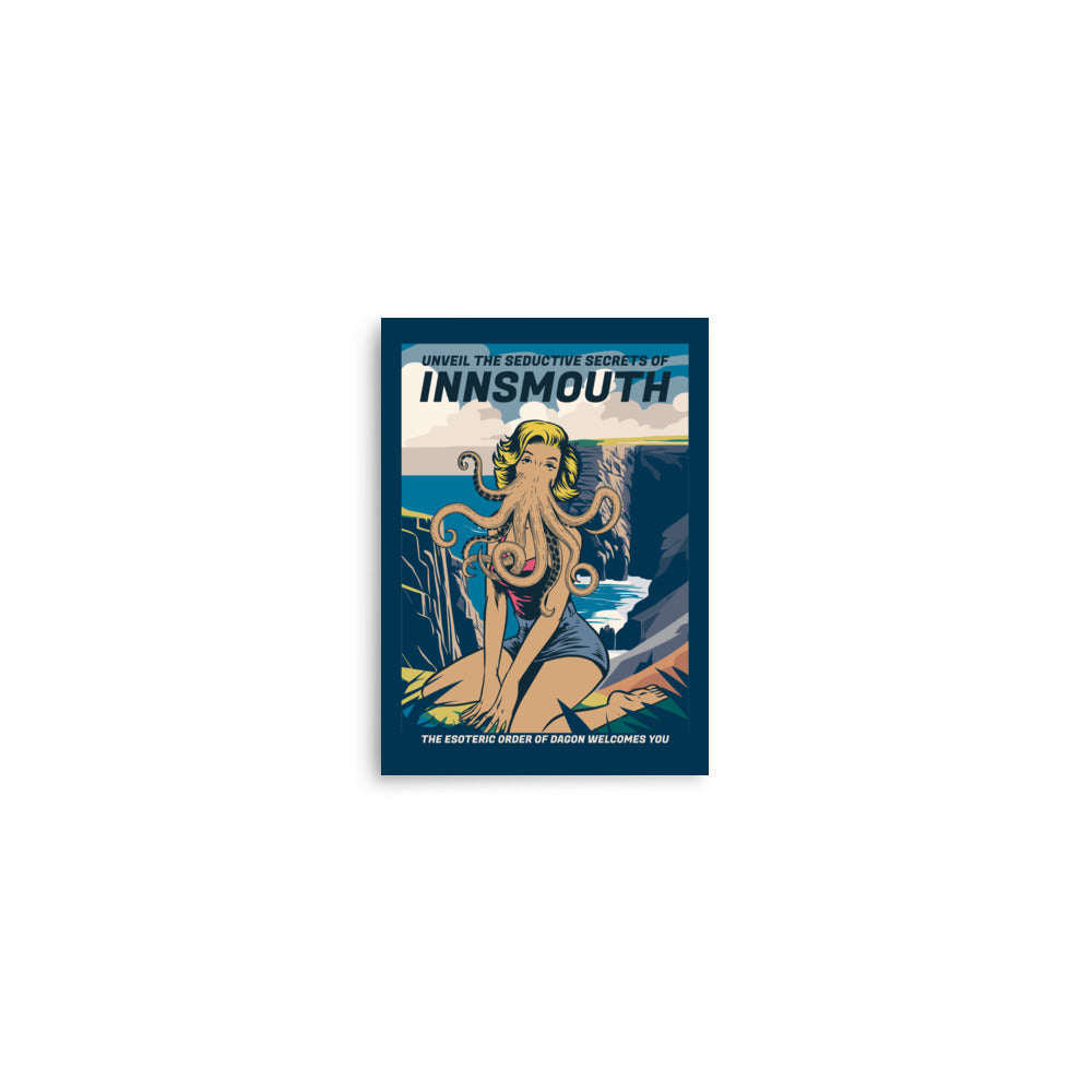 Innsmouth Pin-up Cthulhu Travel Poster Lovecraft Poster