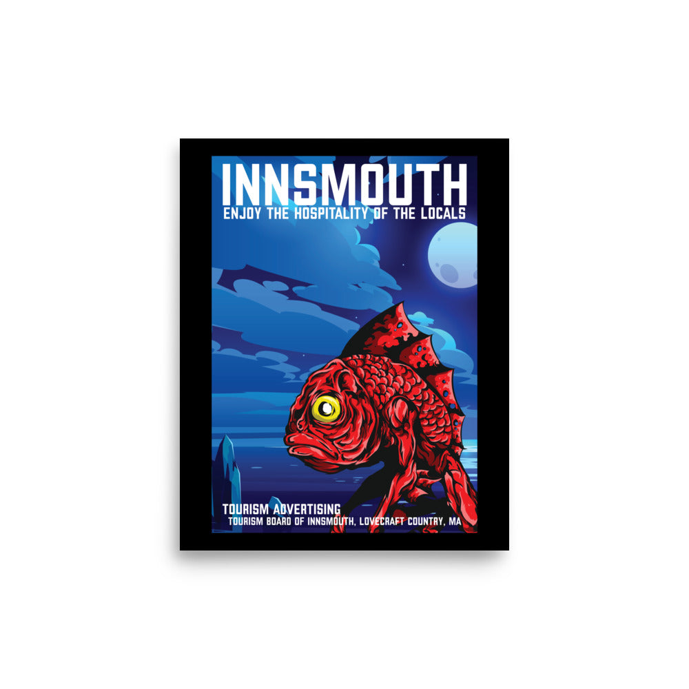 Affiche de voyage vintage d'Innsmouth, Lovecraft Poster