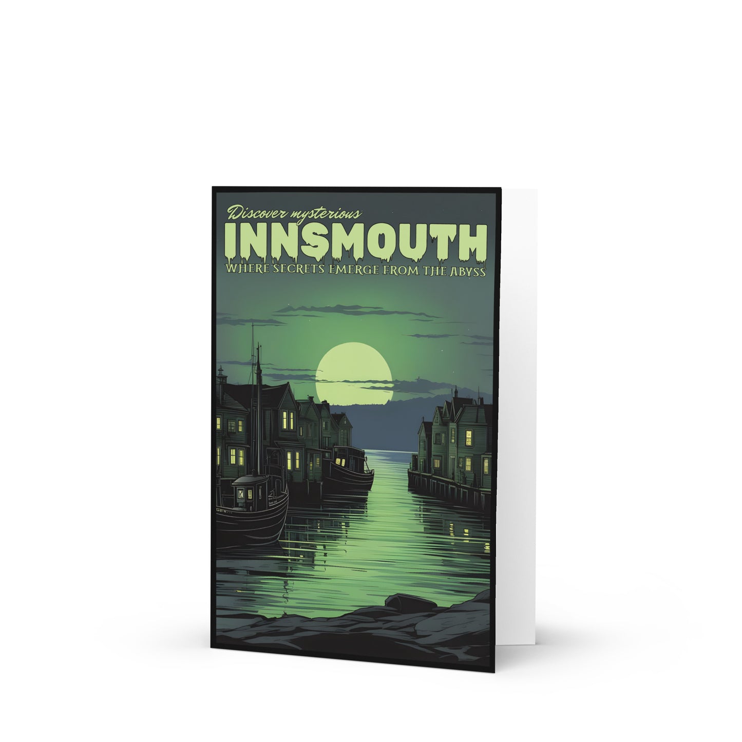 Discover mysterious Innsmouth Greeting card