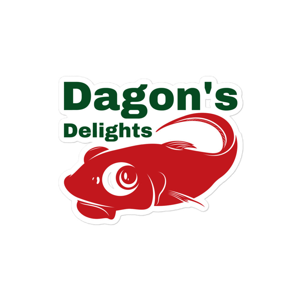 Autocollants sans bulles de fruits de mer Dagon’s Delights