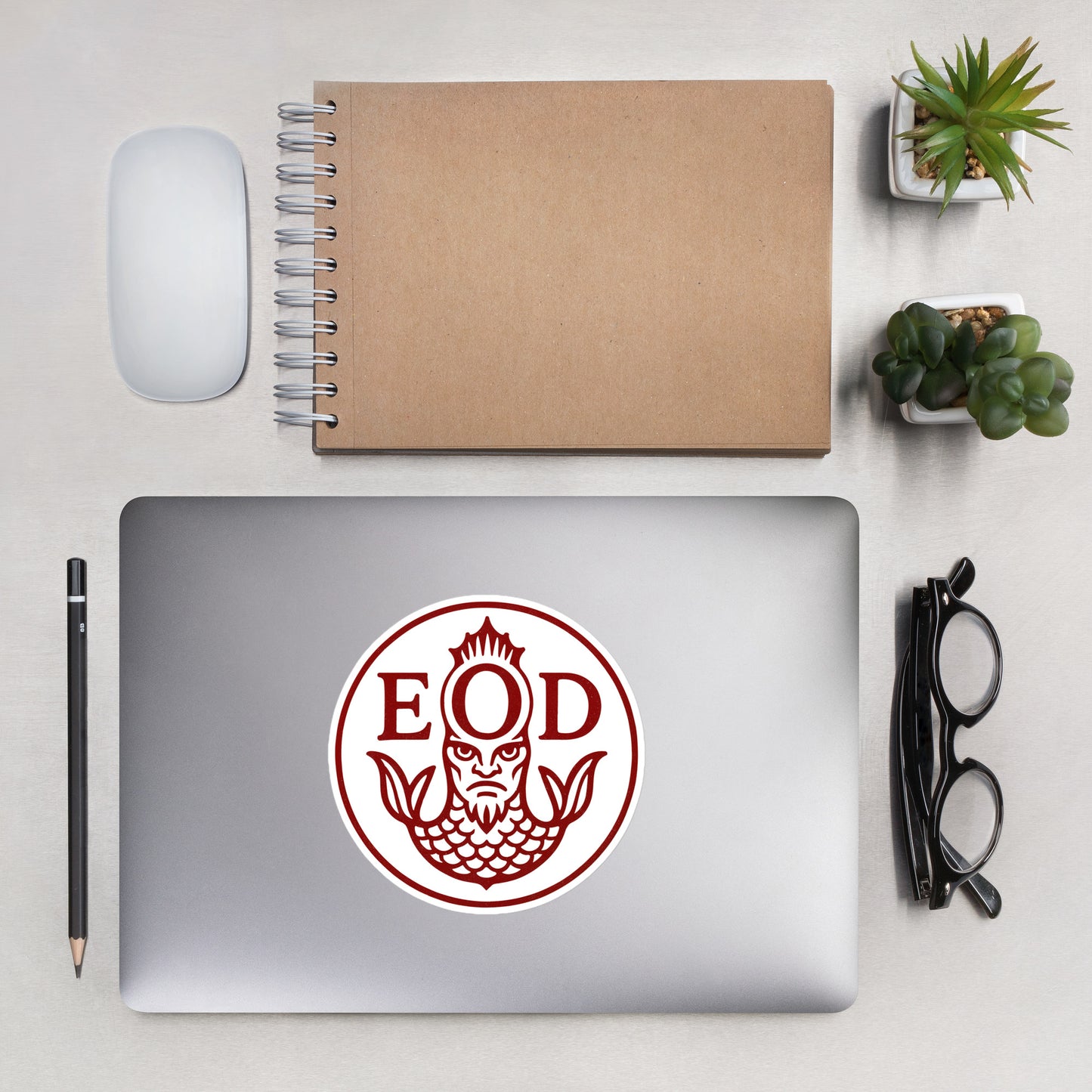 Orden Esotérica de Dagón – Emblema oficial del Sello de Sangre. Pegatinas sin burbujas.