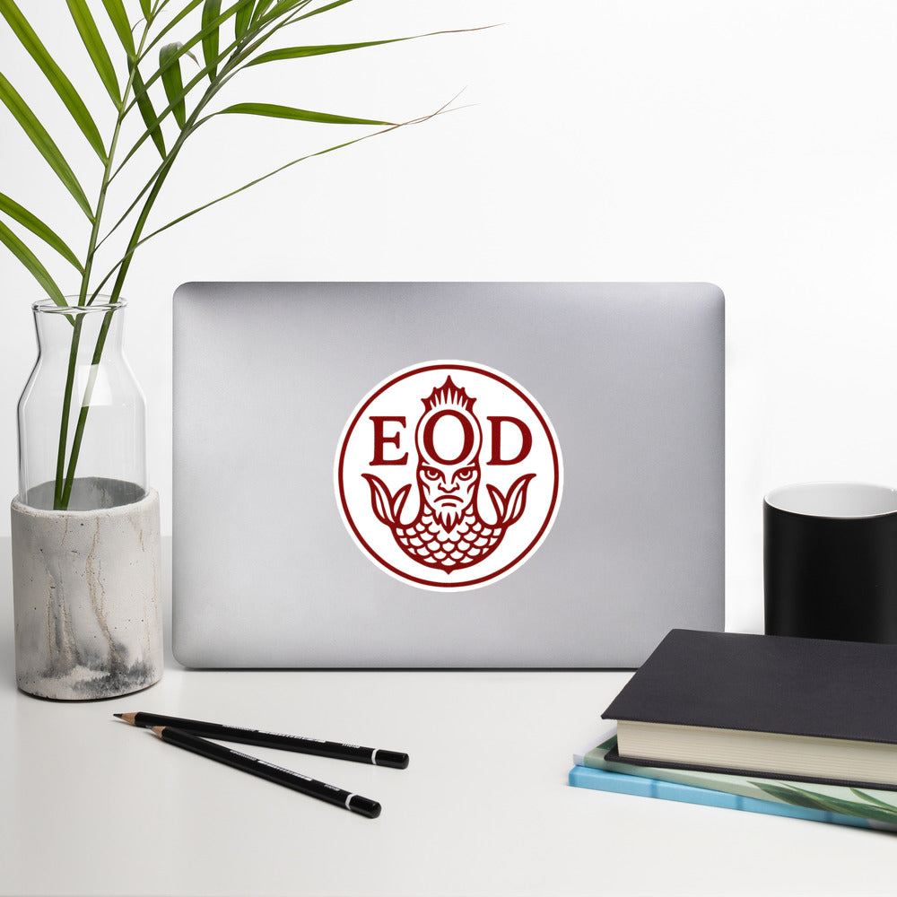 Orden Esotérica de Dagón – Emblema oficial del Sello de Sangre. Pegatinas sin burbujas.