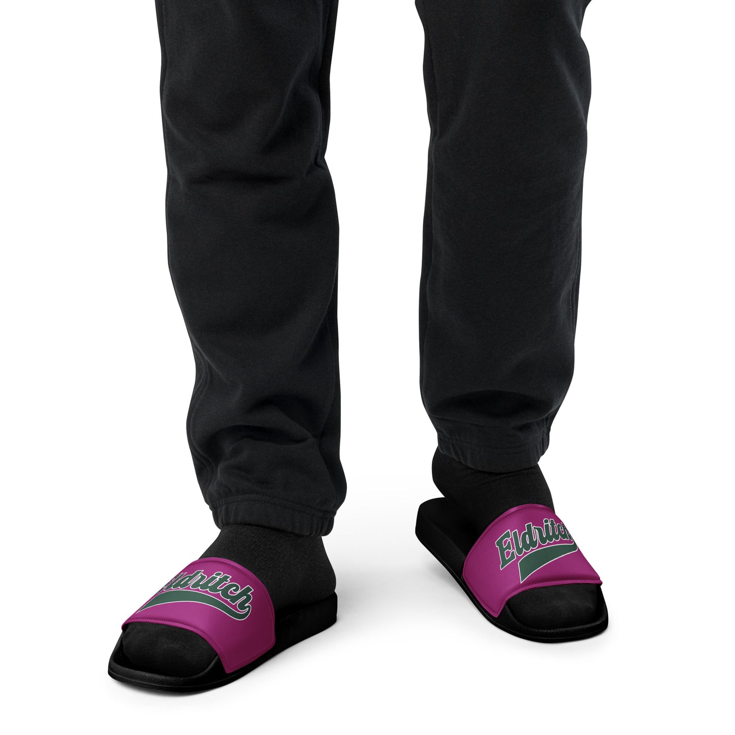 Sandalias para hombre con letras Lovecraftianas vintage de la Liga Eldritch