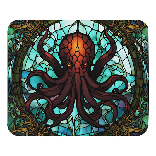 Cthulhu Stained Glass Mouse pad