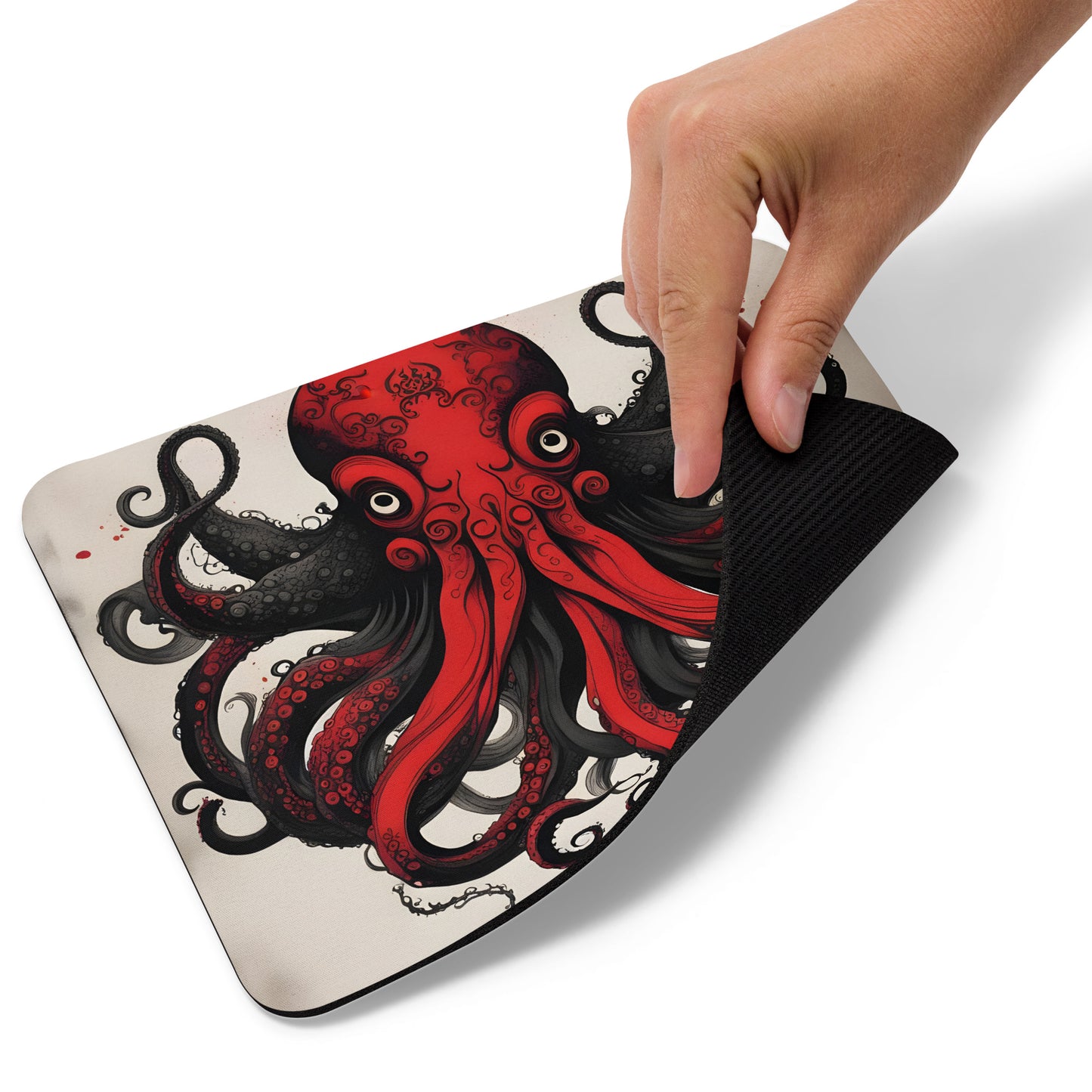 Cthulhu Asian Ink Painting Mouse pad