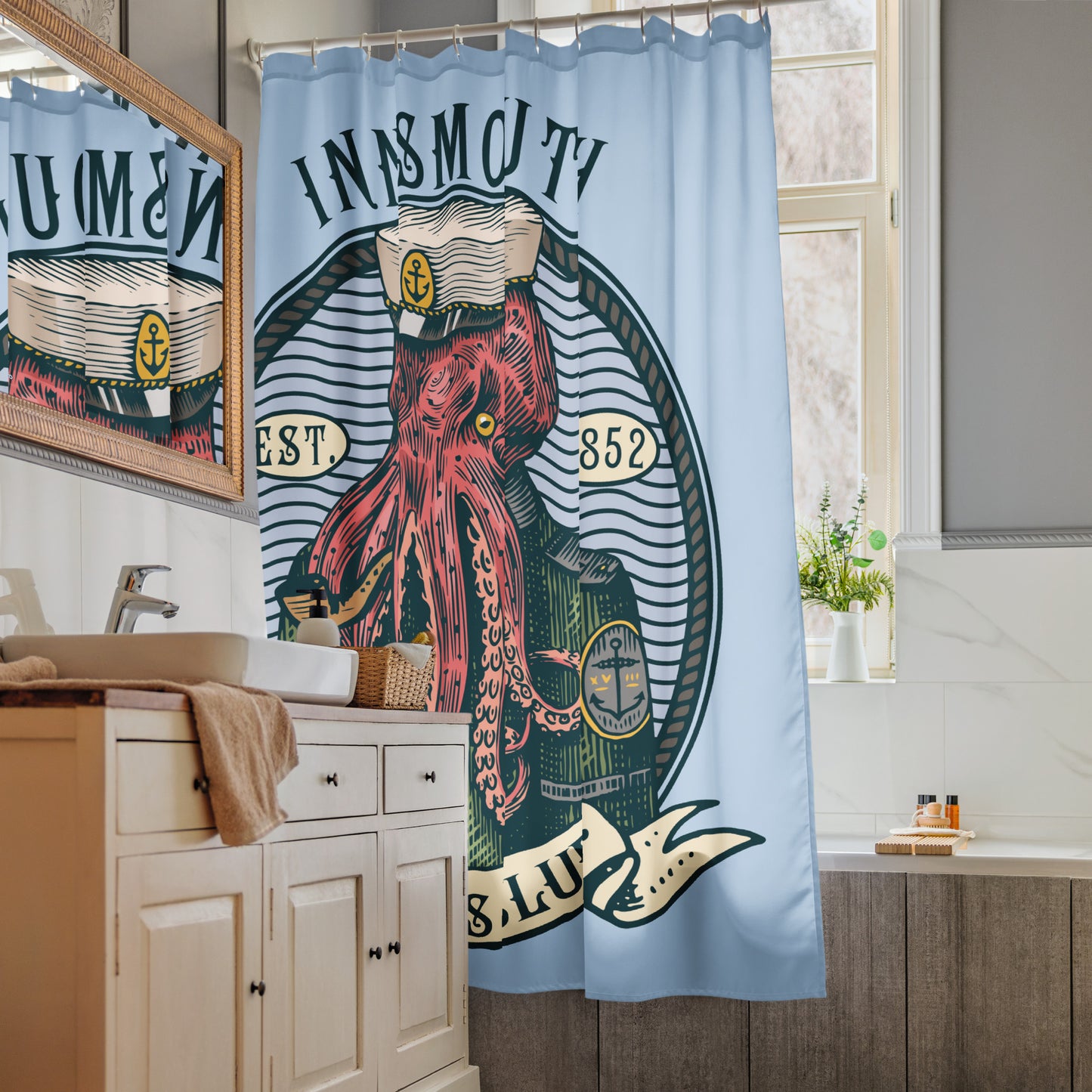 Der Schatten über Innsmouth Lovecraft Cthulhu Sailor Duschvorhang