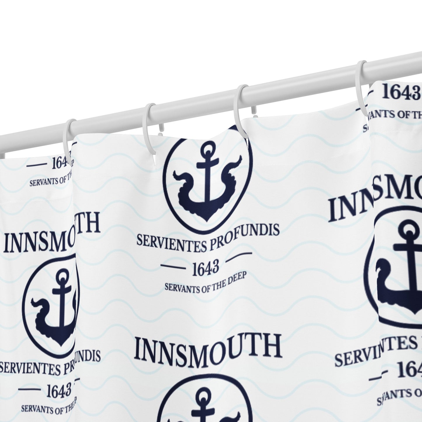 Drapeau d'Innsmouth – Servientes Profundis (Est. 1643) Rideau de douche