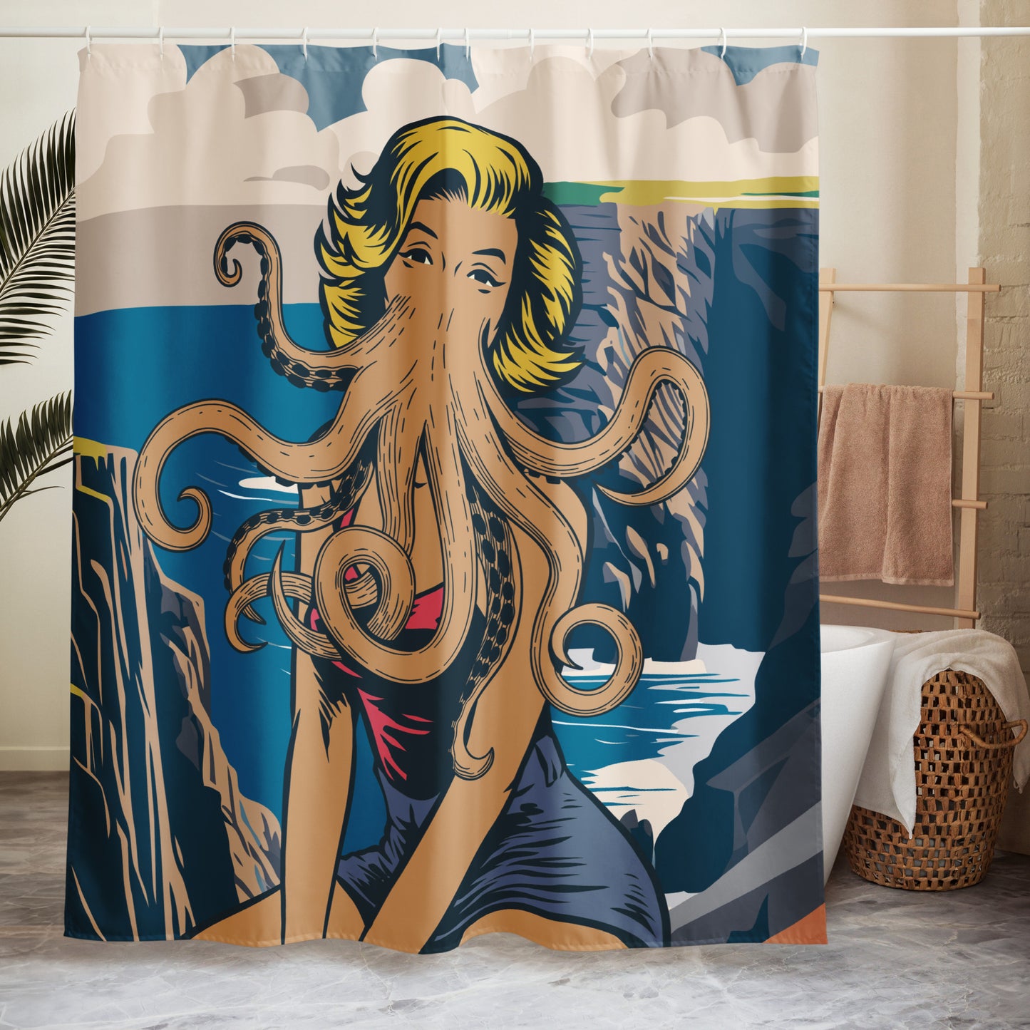 Innsmouth Vintage Reise Lovecraft Duschvorhang