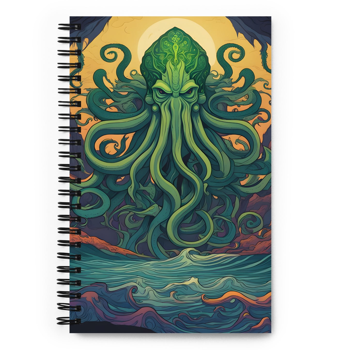 Cthulhu Mystical Symbolism Spiral notebook