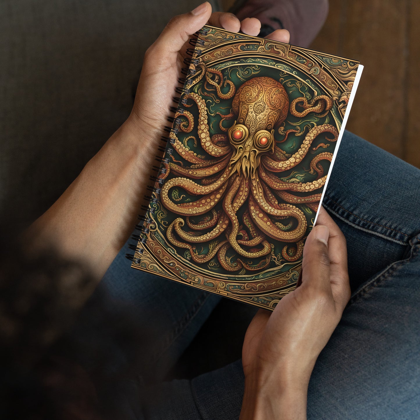 Cthulhu Mesoamerican Codex Spiral notebook