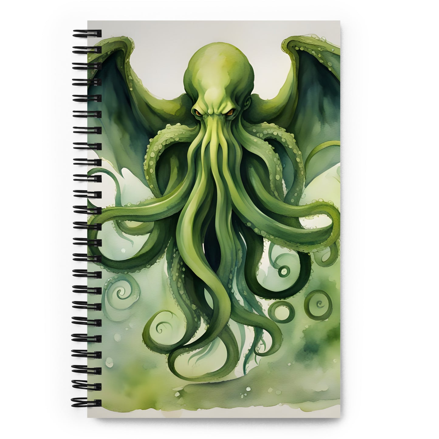 Cthulhu Watercolor Painting Spiral notebook