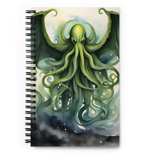 Cthulhu Pintura A La Acuarela Cuaderno De Espiral