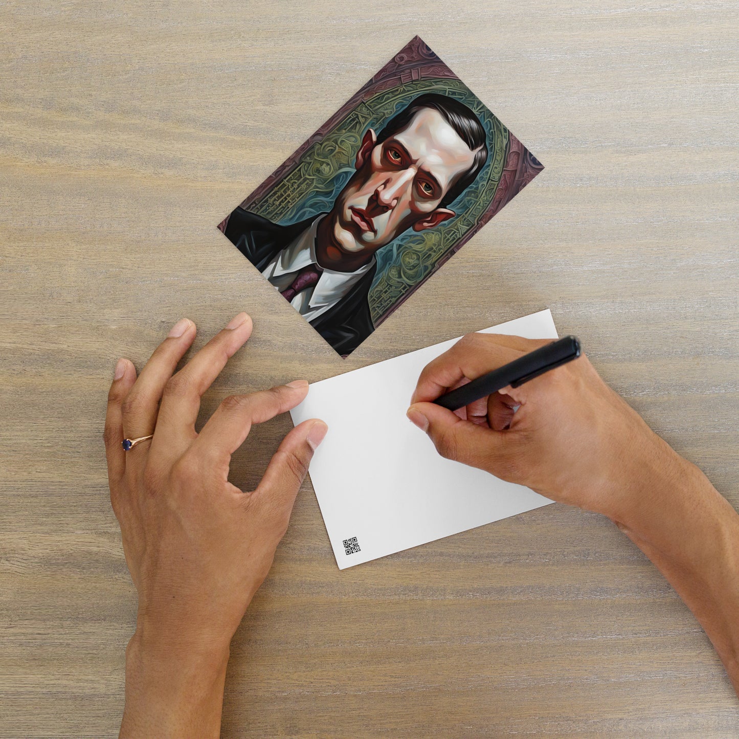 Lovecraft Gothic Portrait Standard Postcard