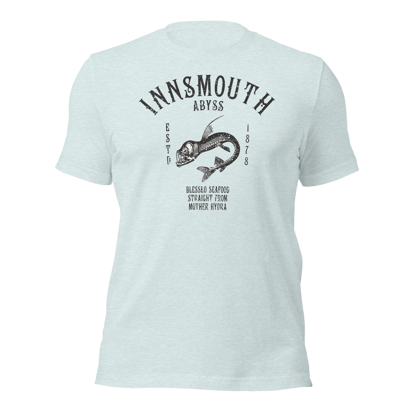 Innsmouth Mariscos Pescado de aguas profundas Viperfish Camiseta unisex