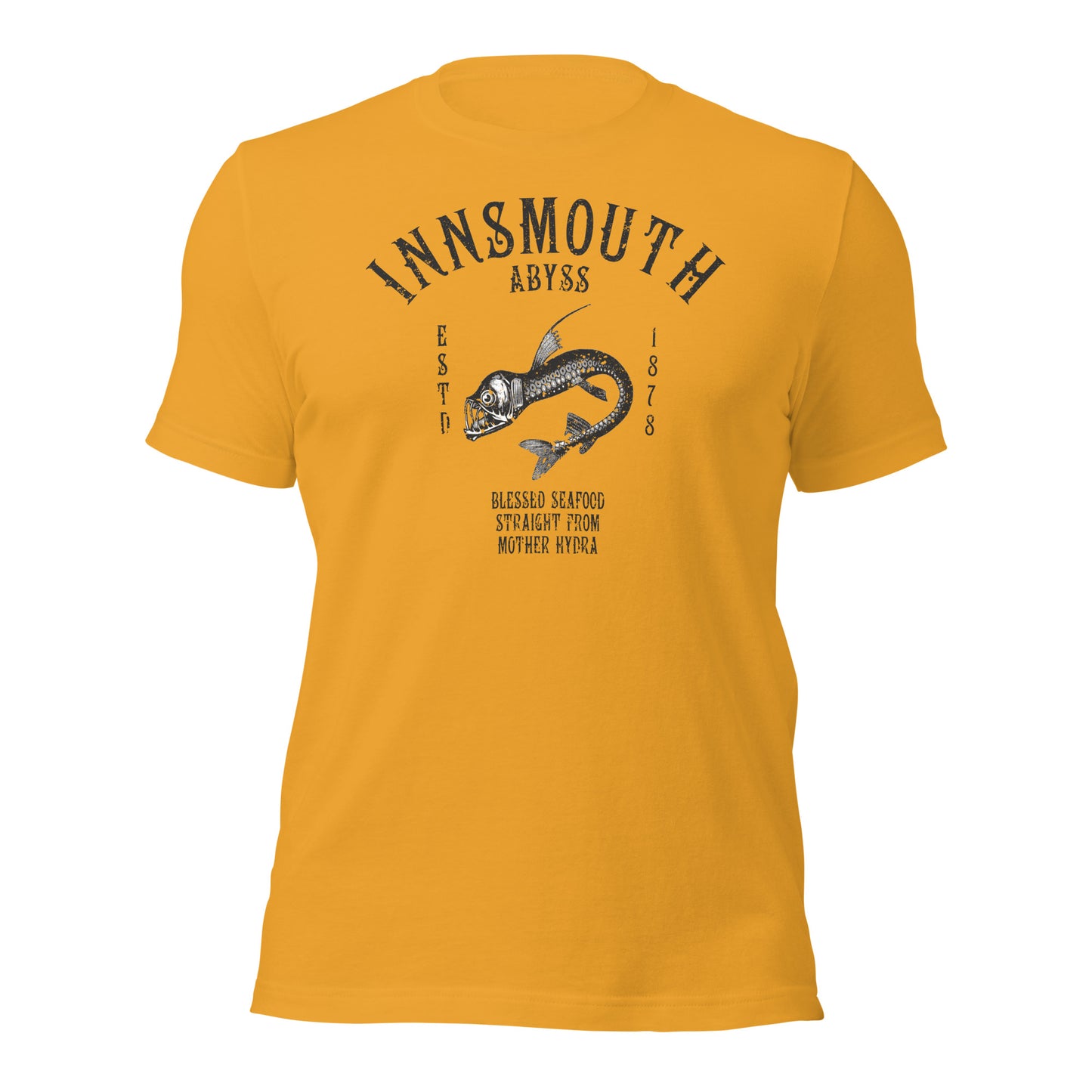 Innsmouth Mariscos Pescado de aguas profundas Viperfish Camiseta unisex