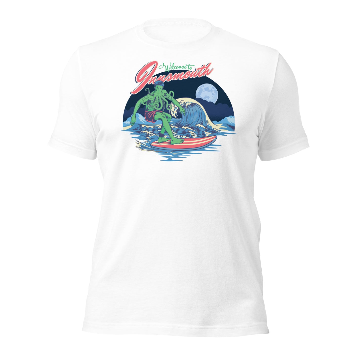 Innsmouth Surfing Lovecraft Unisex t-shirt