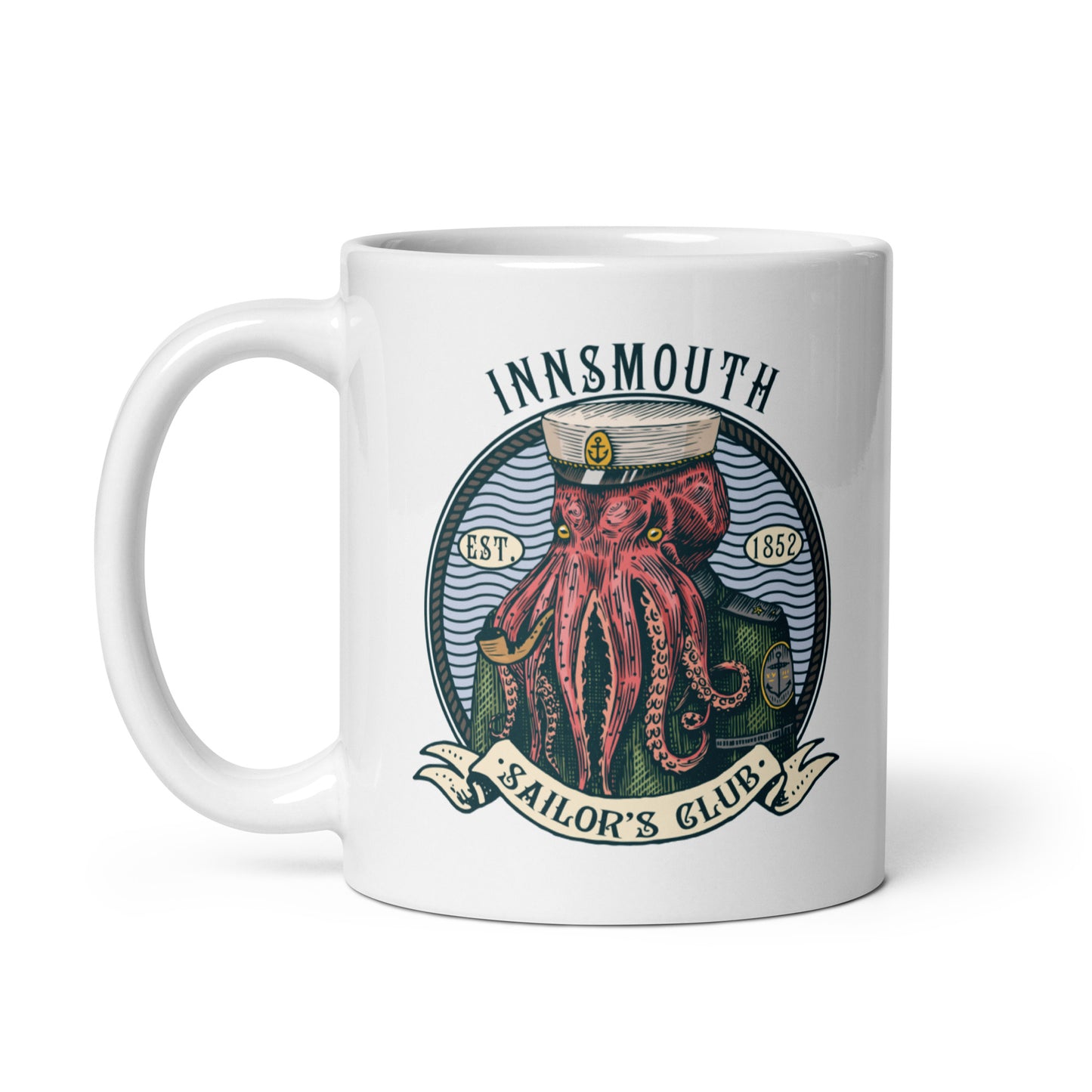 Cthulhu Sailor Innsmouth Tasse brillante blanche