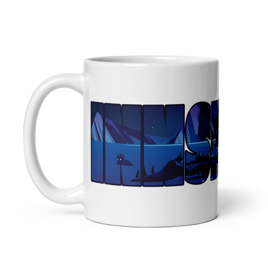 Innsmouth Devil Reef Deep Ones Lovecraft White glossy mug