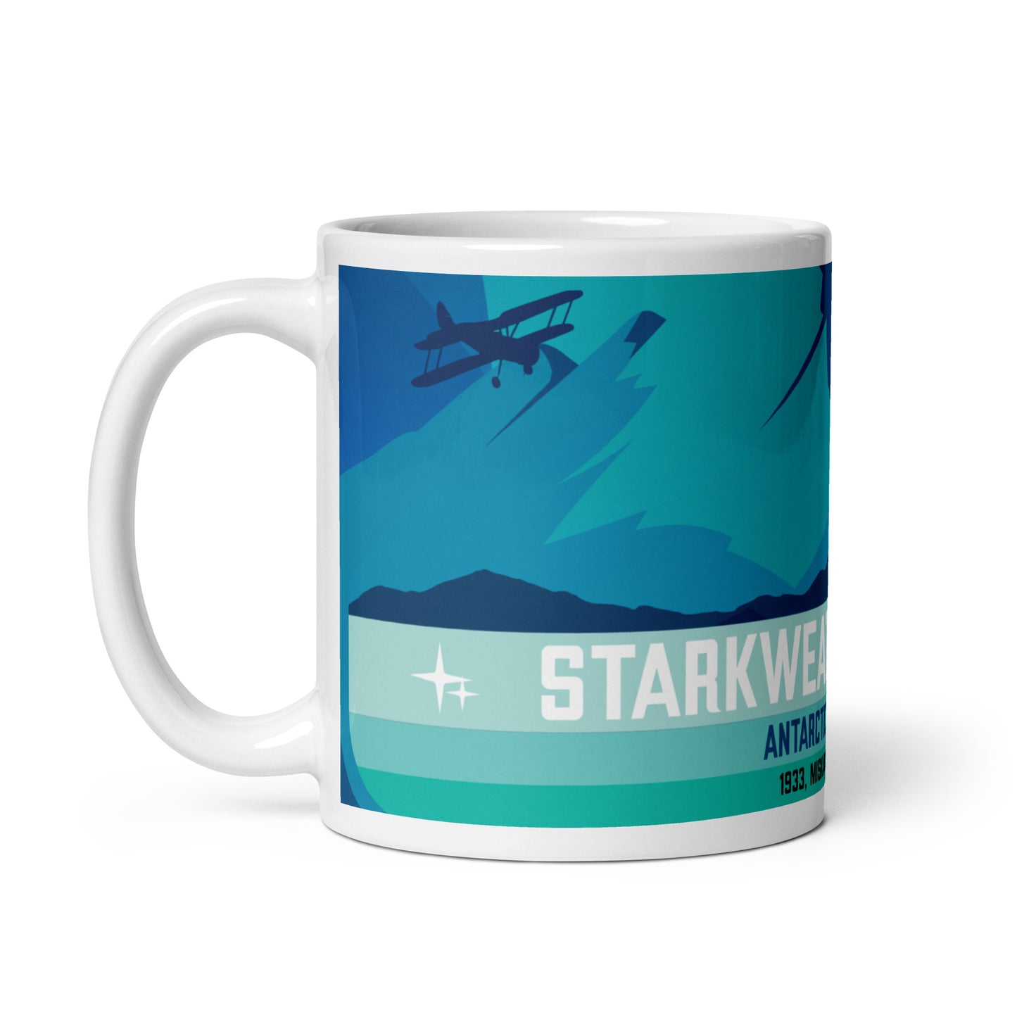 Starkweather-Moore Antarctic Expedition White glossy mug