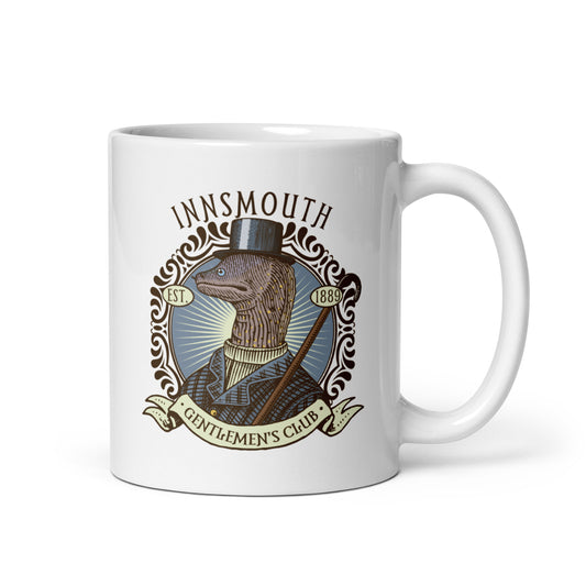 La sombra sobre Innsmouth Lovecraft Moray Gentleman Taza blanca brillante