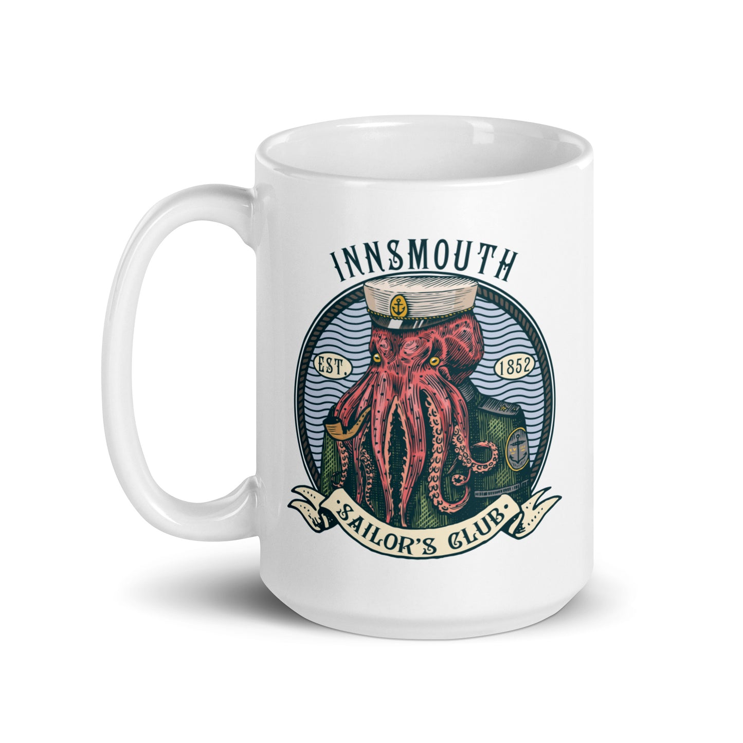 Cthulhu Sailor Innsmouth Tasse brillante blanche