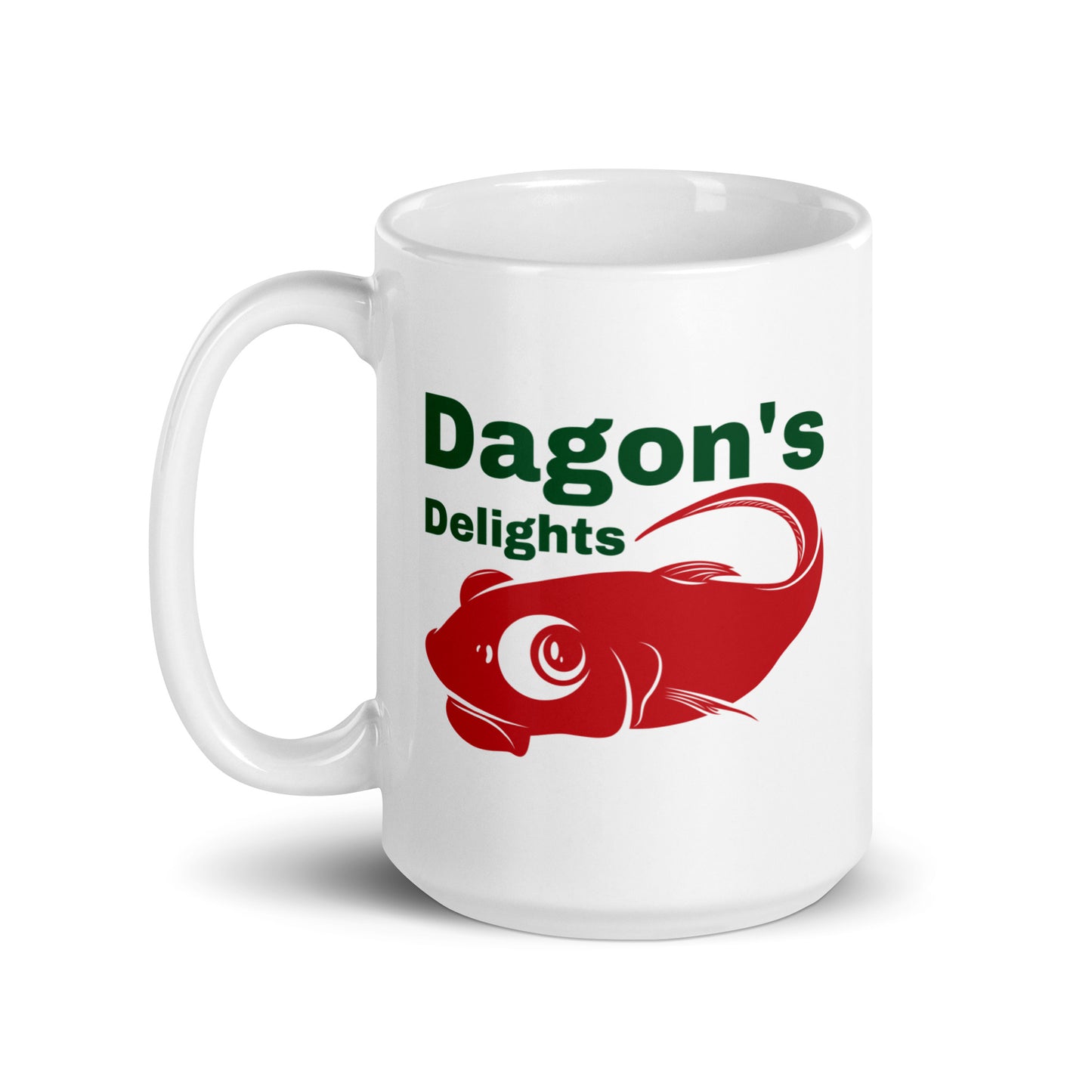 Dagon's Delights Seafood Tasse brillante blanche